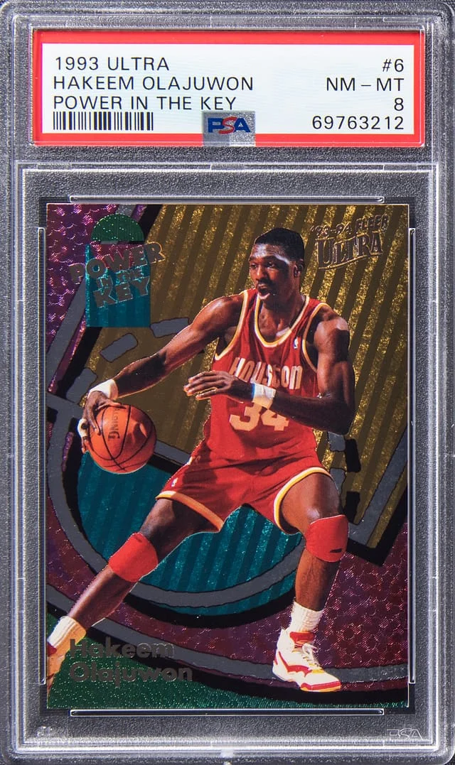1993-94 Fleer Ultra Hakeem Olajuwon Power In The Key #6 card image