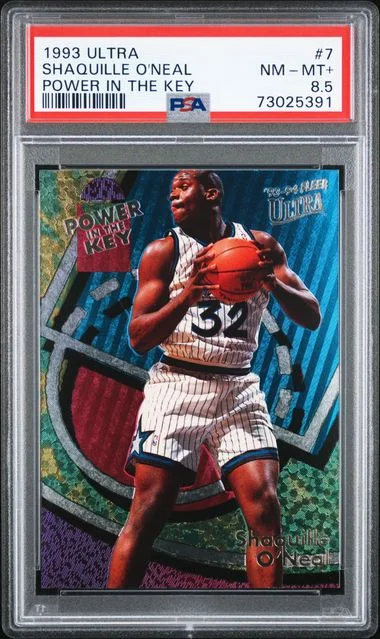 1993-94 Fleer Ultra Shaquille O'Neal Power In The Key #7 card image