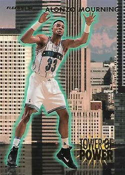 1993-94 Fleer Alonzo Mourning Tower of Power #17 card image