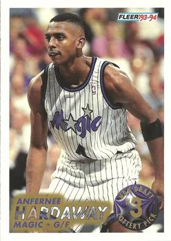 1993-94 Fleer Anfernee Hardaway EXCH 1993 NBA Draft Lottery Pick Exchange #3 card image