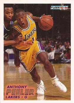 1993-94 Fleer Anthony Peeler Variant #103 card image