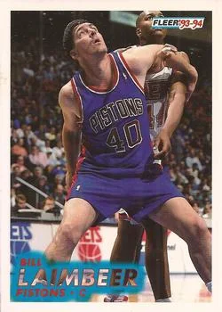 1993-94 Fleer Bill Laimbeer Variant #60 card image