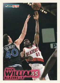 1993-94 Fleer Buck Williams Variant #180 card image