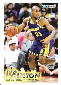 1993-94 Fleer Byron Houston Variant #69 card image