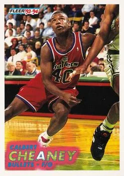 1993-94 Fleer Calbert Cheaney Variant #393 card image