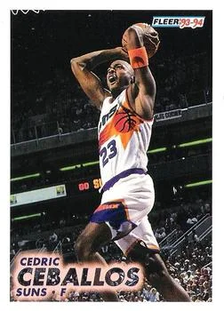 1993-94 Fleer Cedric Ceballos Variant #164 card image
