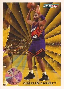 1993-94 Fleer Charles Barkley AWMVP Variant #229 card image