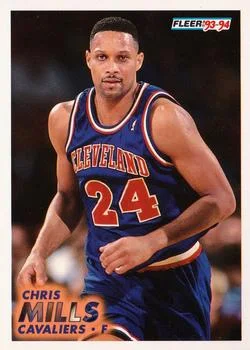 1993-94 Fleer Chris Mills Variant #266 card image