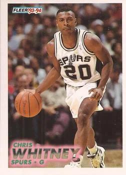 1993-94 Fleer Chris Whitney Variant #379 card image