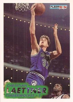 1993-94 Fleer Christian Laettner Variant #123 card image