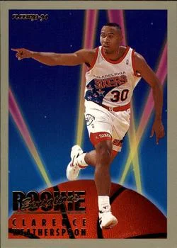 1993-94 Fleer Clarence Weatherspoon Rookie Sensations #23 card image