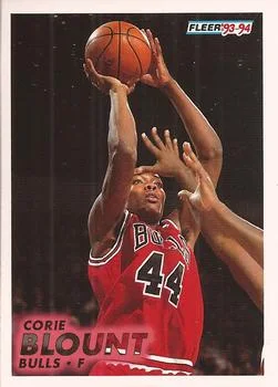 1993-94 Fleer Corie Blount Variant #256 card image