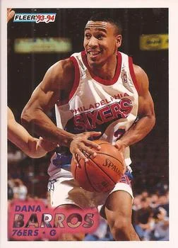 1993-94 Fleer Dana Barros Variant #348 card image