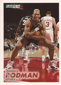 1993-94 Fleer Dennis Rodman Variant #378 card image