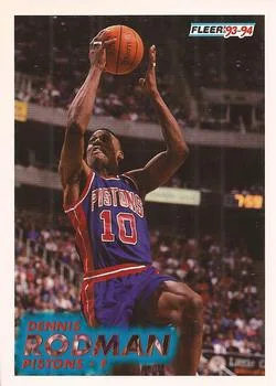 1993-94 Fleer Dennis Rodman Variant #64 card image