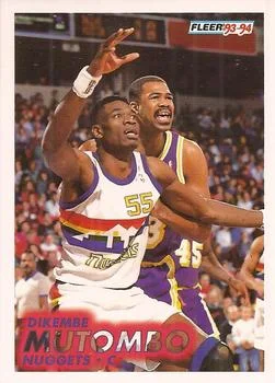 1993-94 Fleer Dikembe Mutombo Variant #54 card image