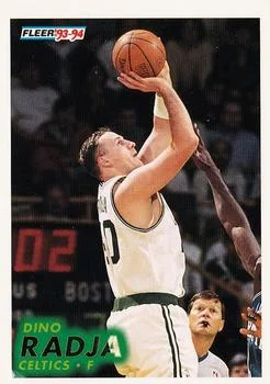 1993-94 Fleer Dino Radja Variant #249 card image
