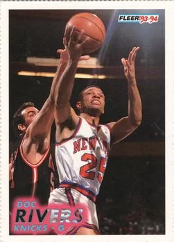 1993-94 Fleer Doc Rivers PROMO Perforated Promo Sheet Singles #144 card image