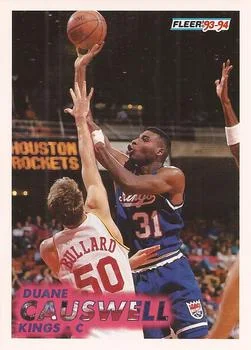 1993-94 Fleer Duane Causwell Variant #182 card image