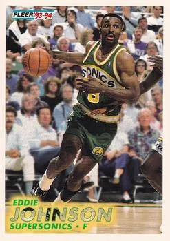 1993-94 Fleer Eddie Johnson Variant #198 card image