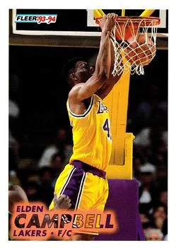 1993-94 Fleer Elden Campbell Variant #98 card image