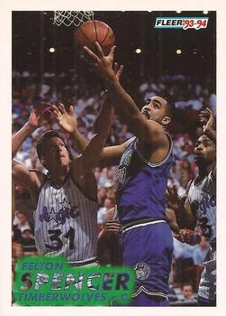1993-94 Fleer Felton Spencer Variant #126 card image