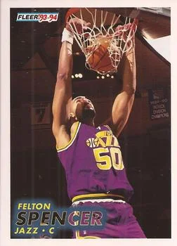 1993-94 Fleer Felton Spencer Variant #390 card image