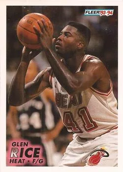 1993-94 Fleer Glen Rice Variant #109 card image