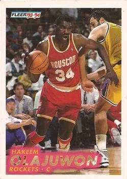 1993-94 Fleer Hakeem Olajuwon Variant #79 card image