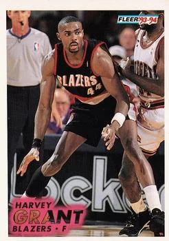 1993-94 Fleer Harvey Grant Variant #363 card image
