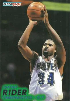 1993-94 Fleer Isaiah Rider Variant #329 card image