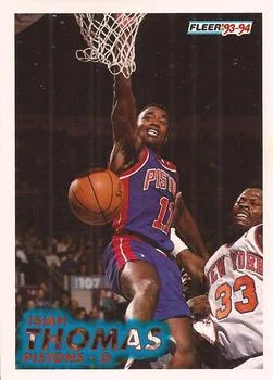 1993-94 Fleer Isiah Thomas Variant #65 card image
