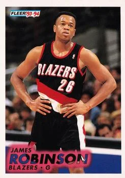 1993-94 Fleer James Robinson Variant #365 card image