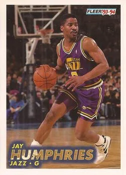 1993-94 Fleer Jay Humphries Variant #208 card image