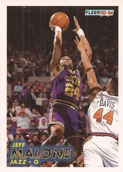 1993-94 Fleer Jeff Malone Variant #210 card image