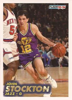 1993-94 Fleer John Stockton Variant #212 card image