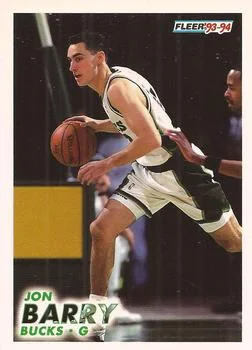 1993-94 Fleer Jon Barry Variant #115 card image