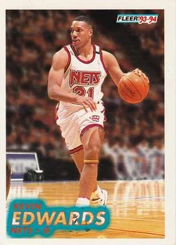 1993-94 Fleer Kevin Edwards Variant #333 card image