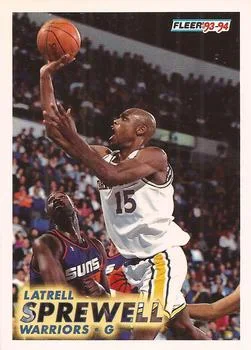 1993-94 Fleer Latrell Sprewell Variant #73 card image