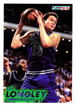 1993-94 Fleer Luc Longley Variant #124 card image