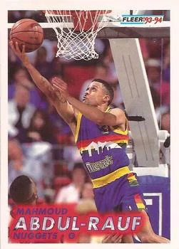 1993-94 Fleer Mahmoud Abdul-Rauf Variant #50 card image