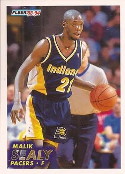 1993-94 Fleer Malik Sealy Variant #301 card image