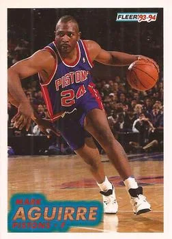1993-94 Fleer Mark Aguirre Variant #58 card image