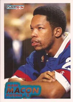 1993-94 Fleer Mark Macon Variant #285 card image