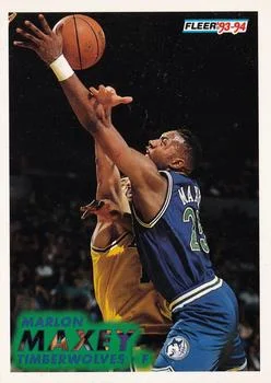 1993-94 Fleer Marlon Maxey Variant #328 card image