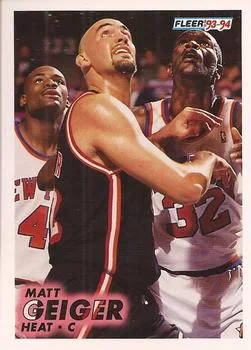 1993-94 Fleer Matt Geiger Variant #319 card image