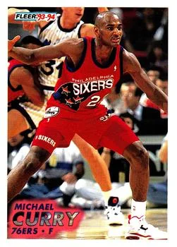 1993-94 Fleer Michael Curry Variant #350 card image