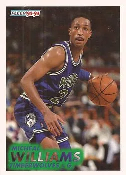 1993-94 Fleer Micheal Williams Variant #128 card image
