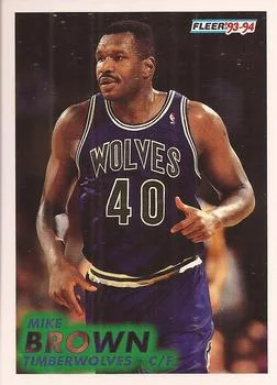 1993-94 Fleer Mike Brown Variant #325 card image