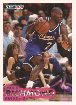 1993-94 Fleer Mitch Richmond Variant #183 card image